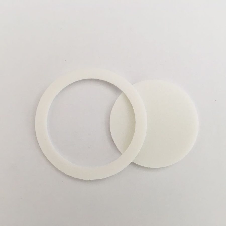 EPE foam ring and disc before assembly